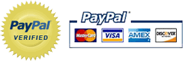 PayPal: VISA, MasterCard, American Express, Discover Network